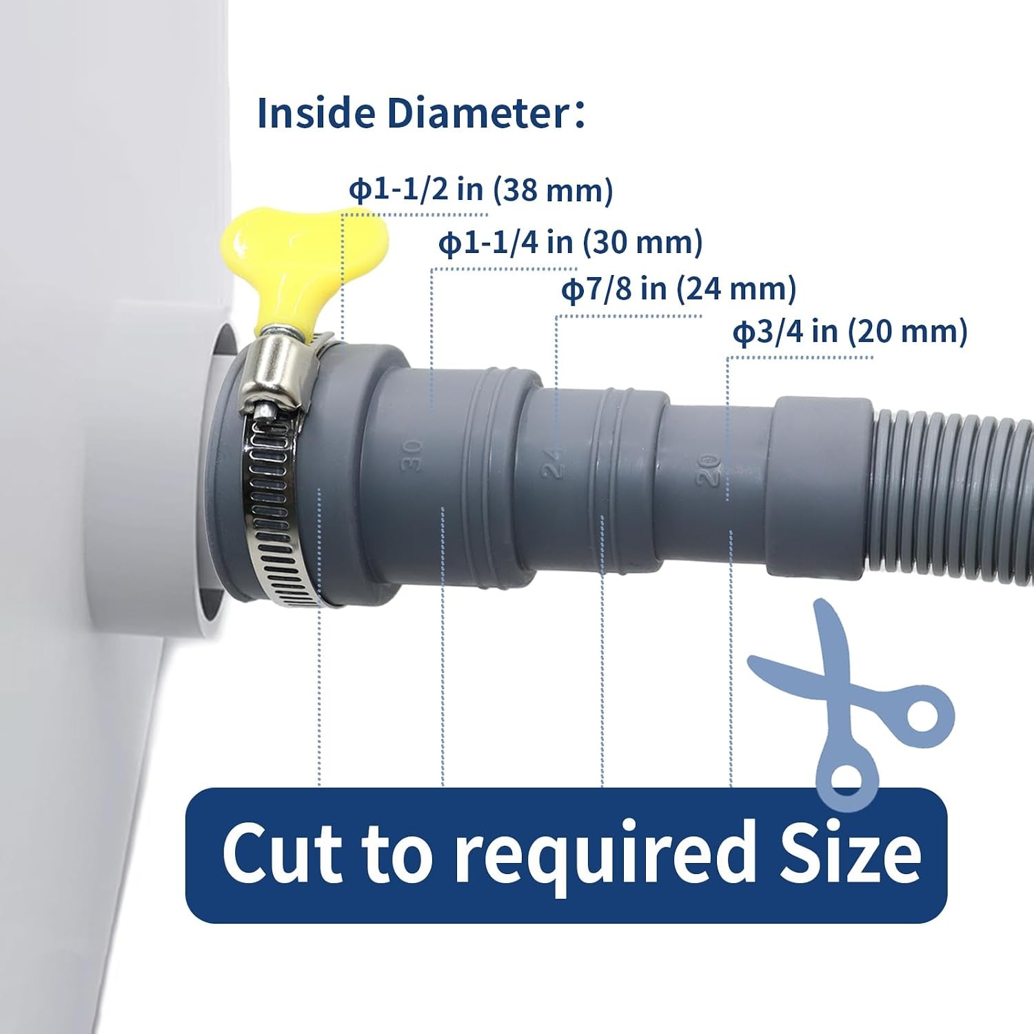 Drain Hose Extension Kit 3.2 Ft, detail view