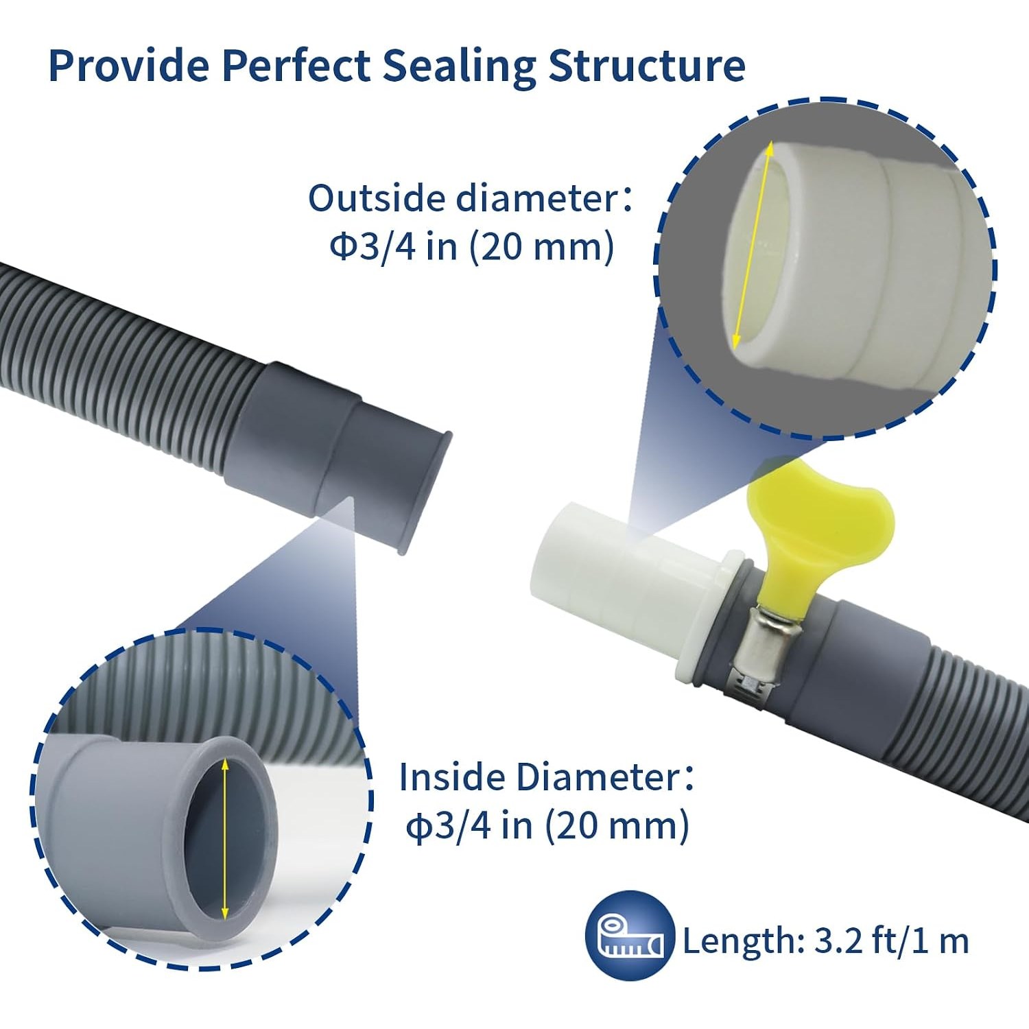 Drain Hose Extension Kit 3.2 Ft: image 4