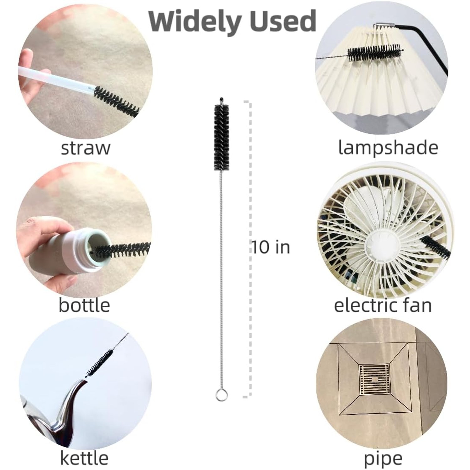 Drain Brush 65 Inch with 10 Pipe Cleaners: image 3
