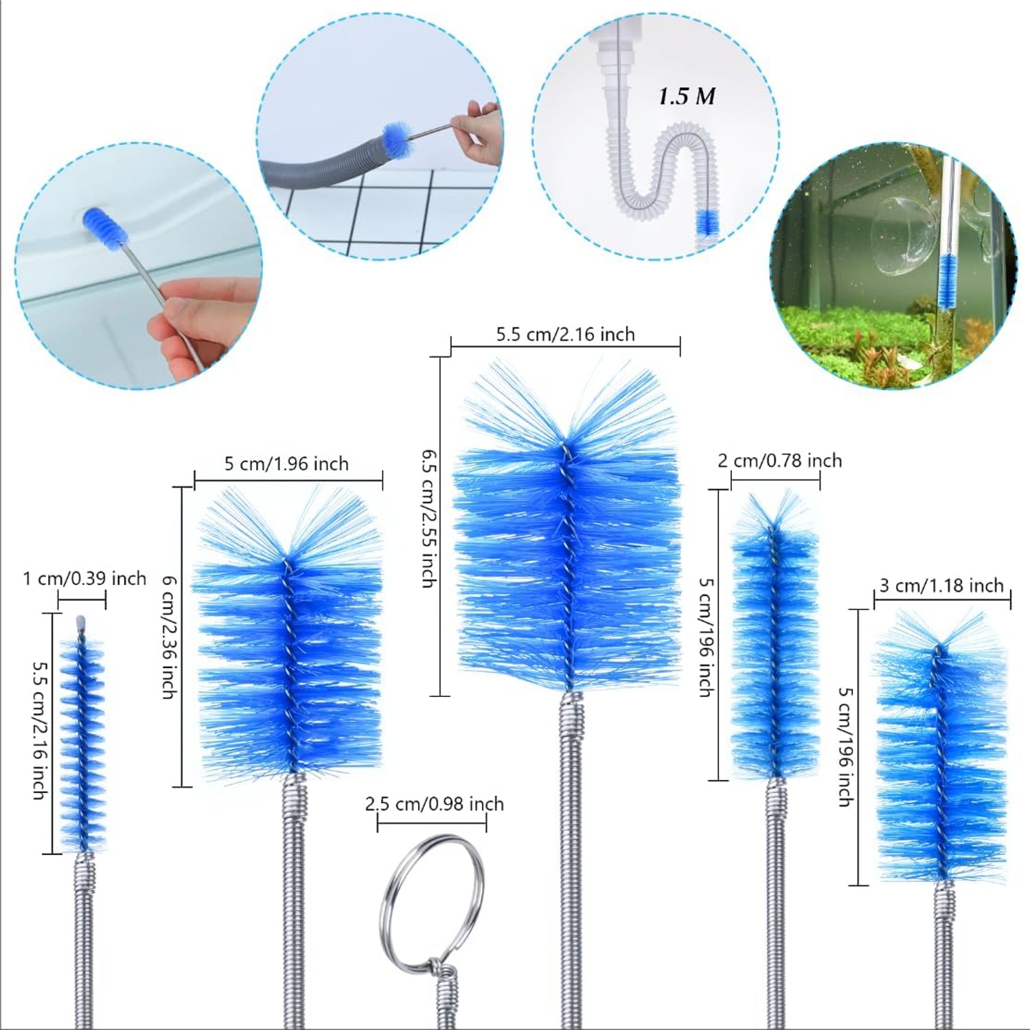 Flexible Drain Brush Set 3 Piece: image 3