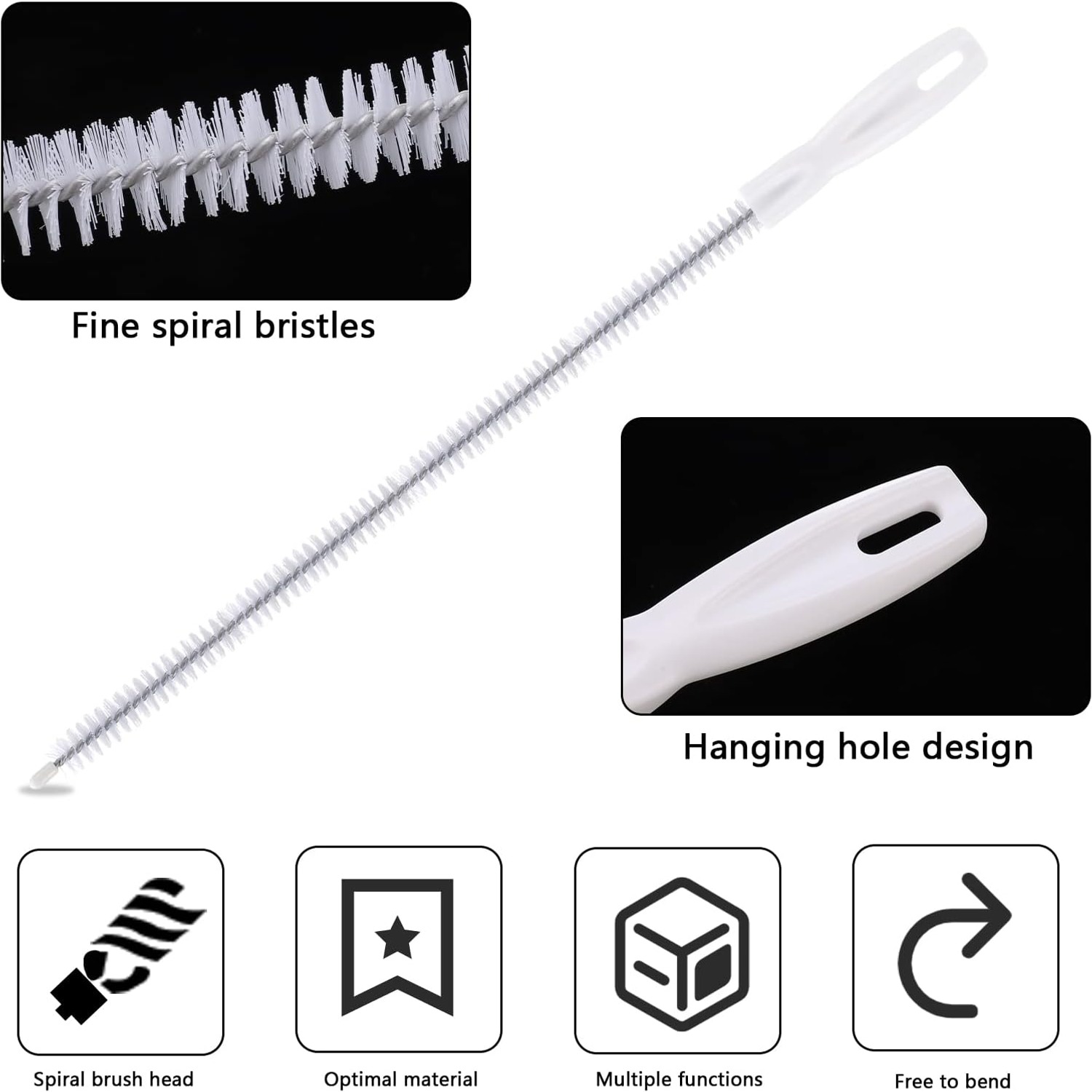 Sink Drain Cleaning Brush 4 Pack: image 3