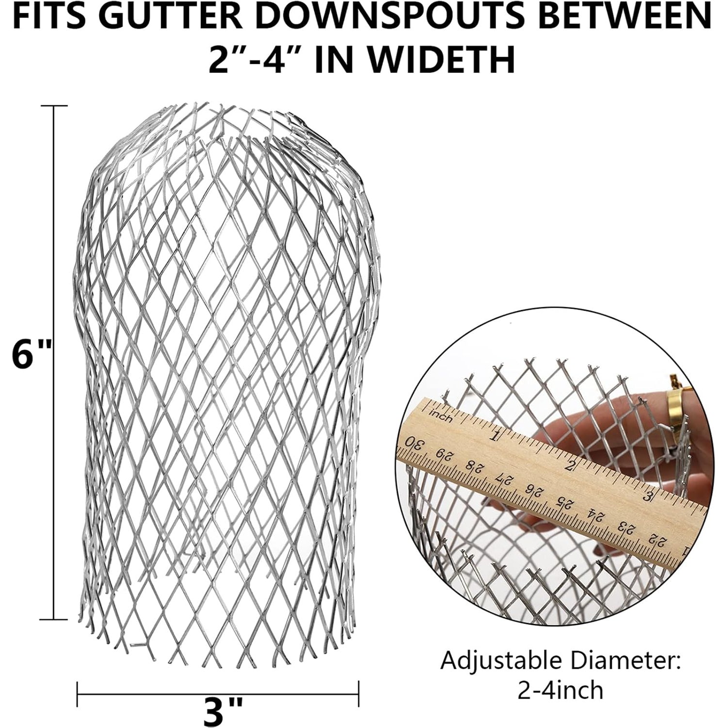 Gutter Guard Strainer 3 Inch 12 Pack: image 2