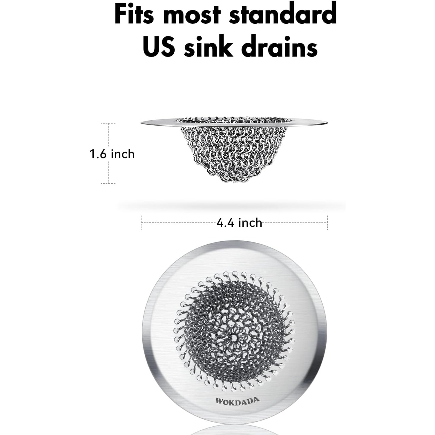 Reversible Chain Mesh Sink Strainer: image 5