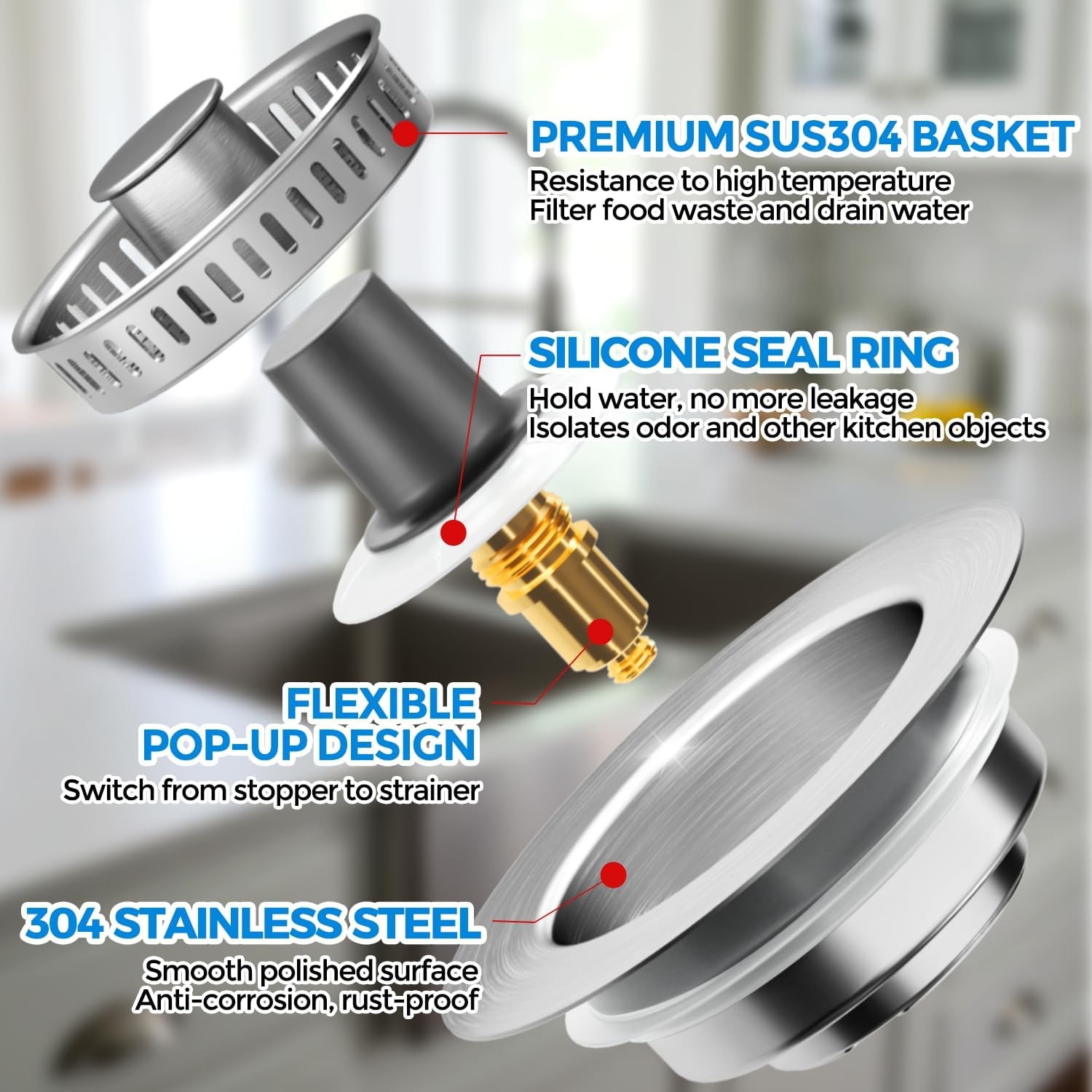 Sink Stopper and Strainer 3 in 1: image 5