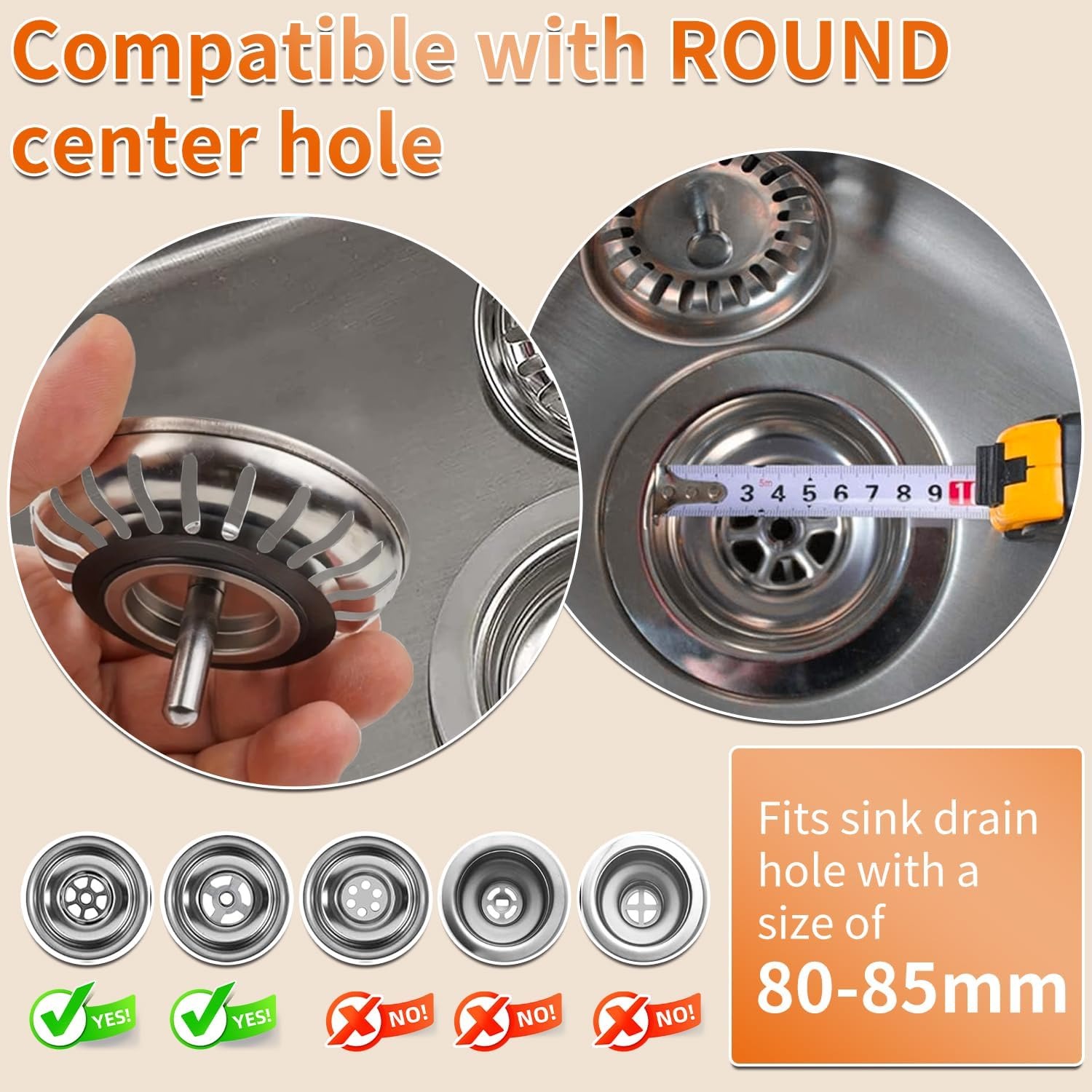 Sink Strainer Stopper 2 Pack: image 4