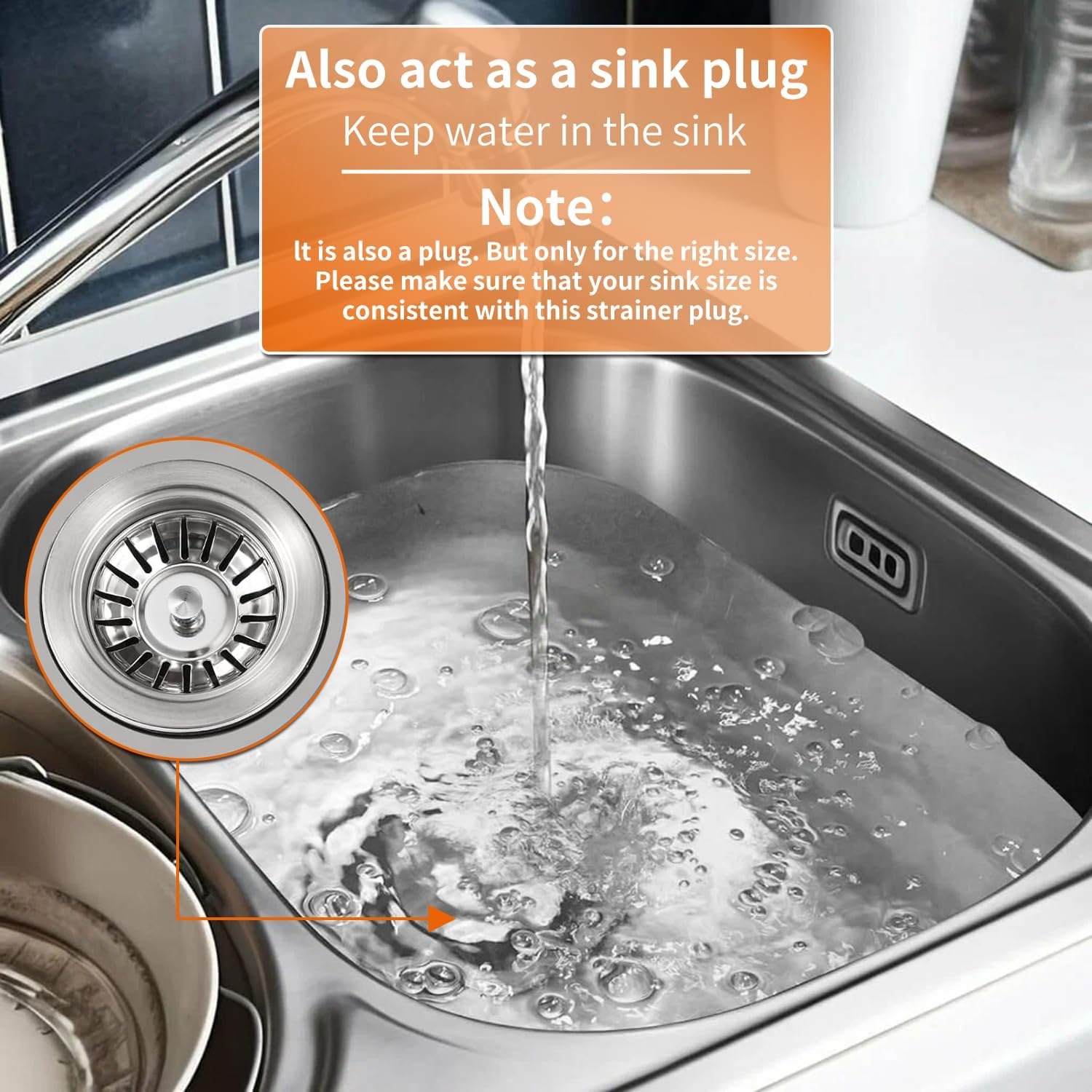 Sink Strainer Stopper 2 Pack: image 6