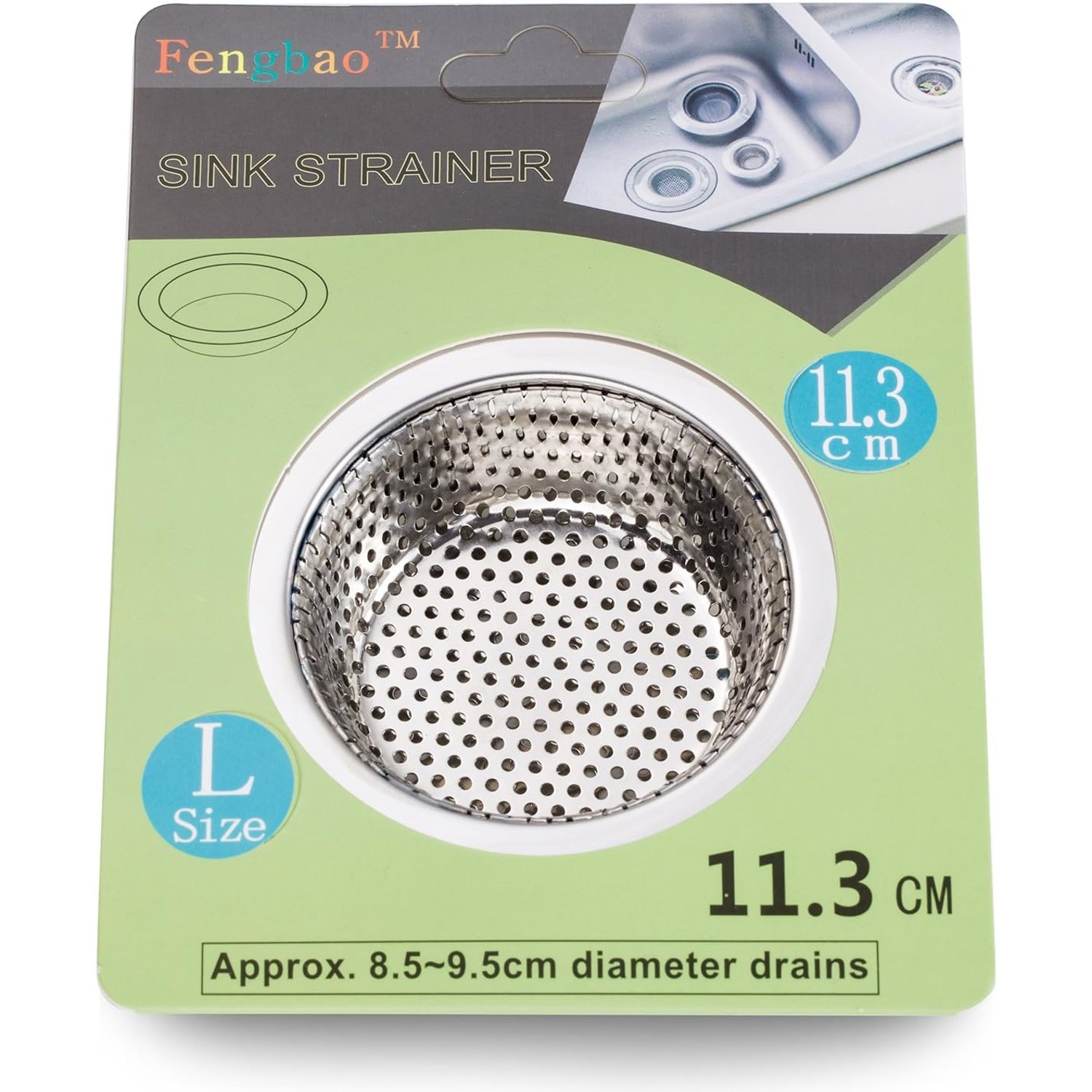 Wide Rim Sink Strainer 4.5 Inch 2 Pack: image 2
