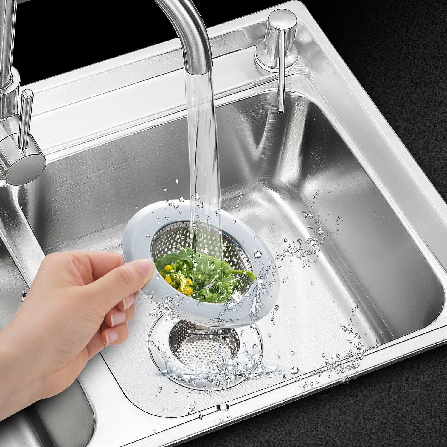 Wide Rim Sink Strainer 4.5 Inch 2 Pack: image 6