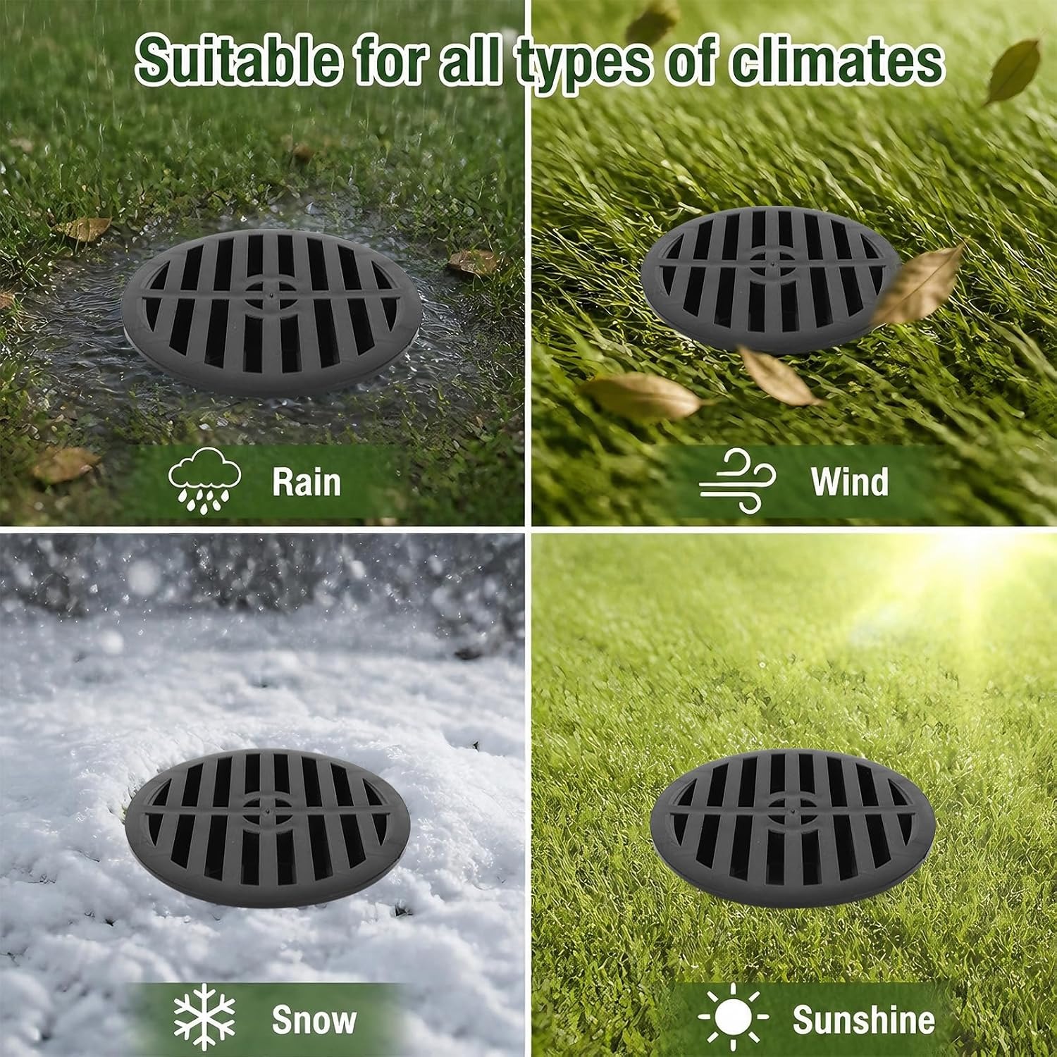 Round Yard Drain Grate 4 Inch: image 7
