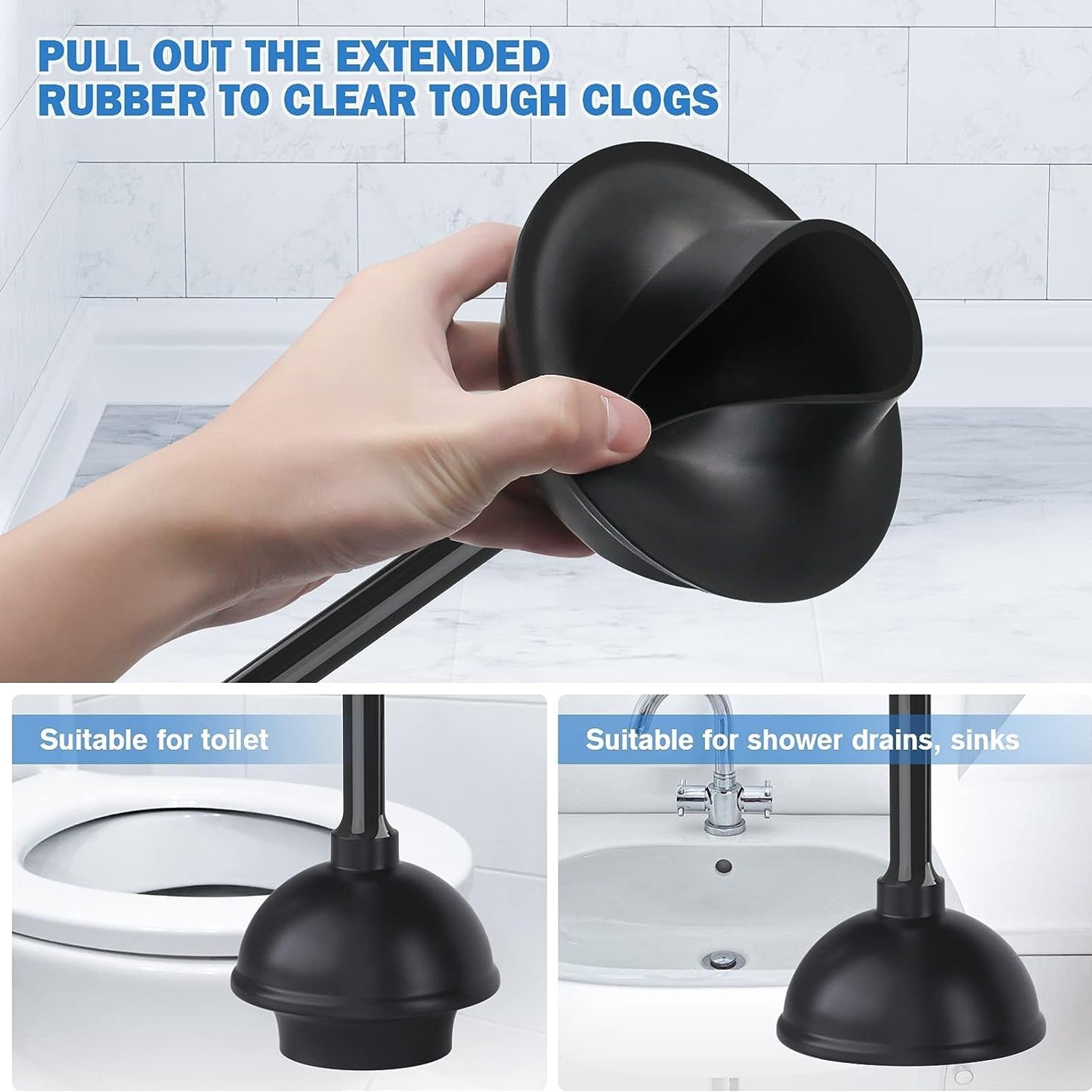 Toilet Plunger and Brush Set: image 2