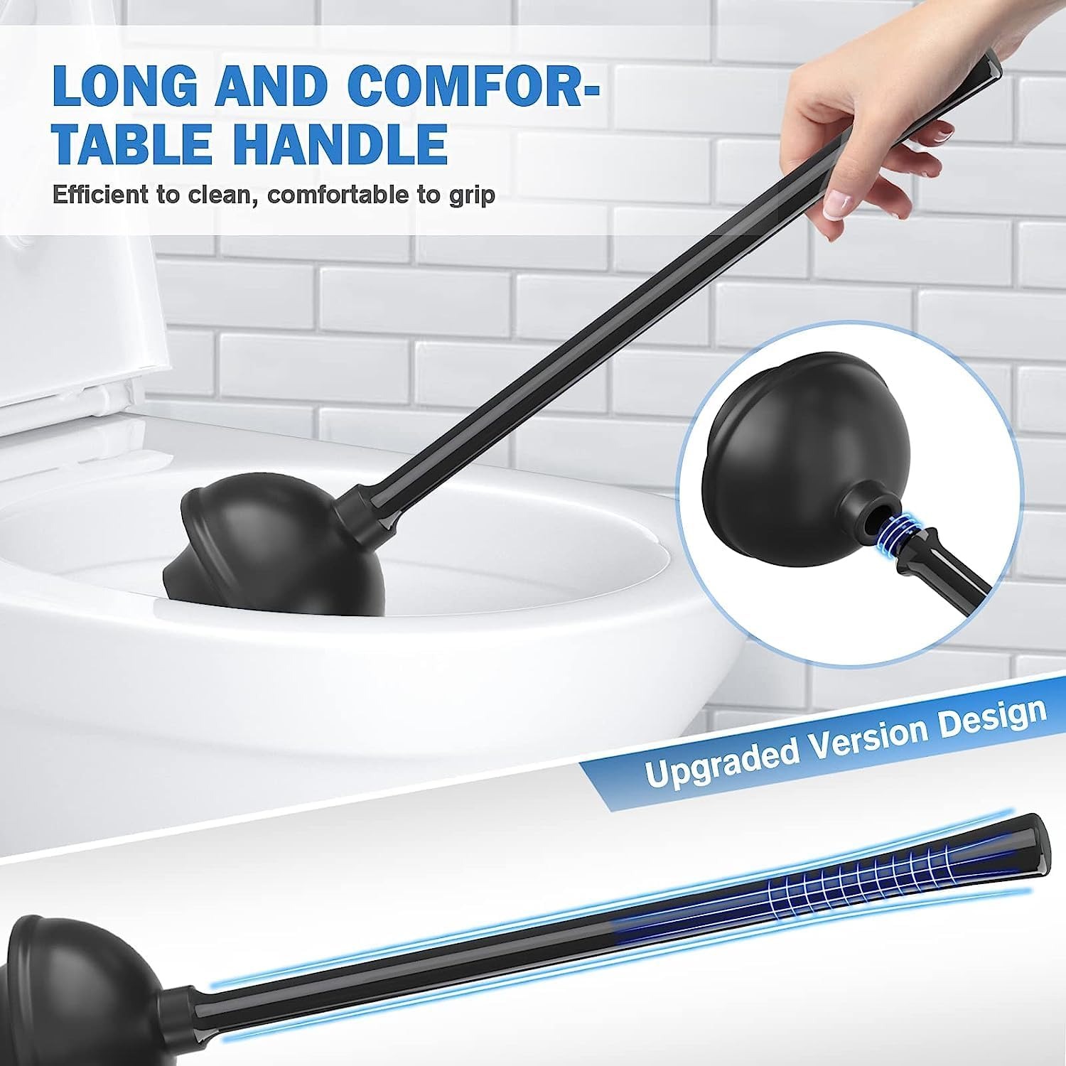 Toilet Plunger and Brush Set: image 4