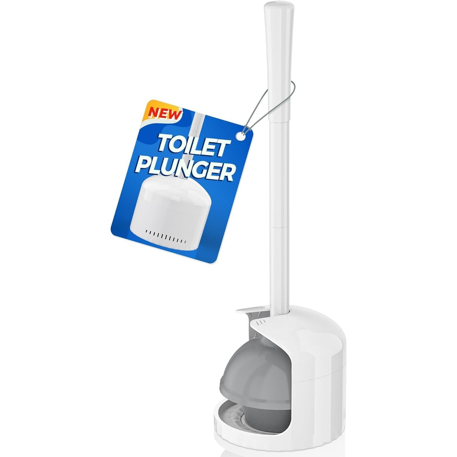 Two Way Toilet Plunger with Holder