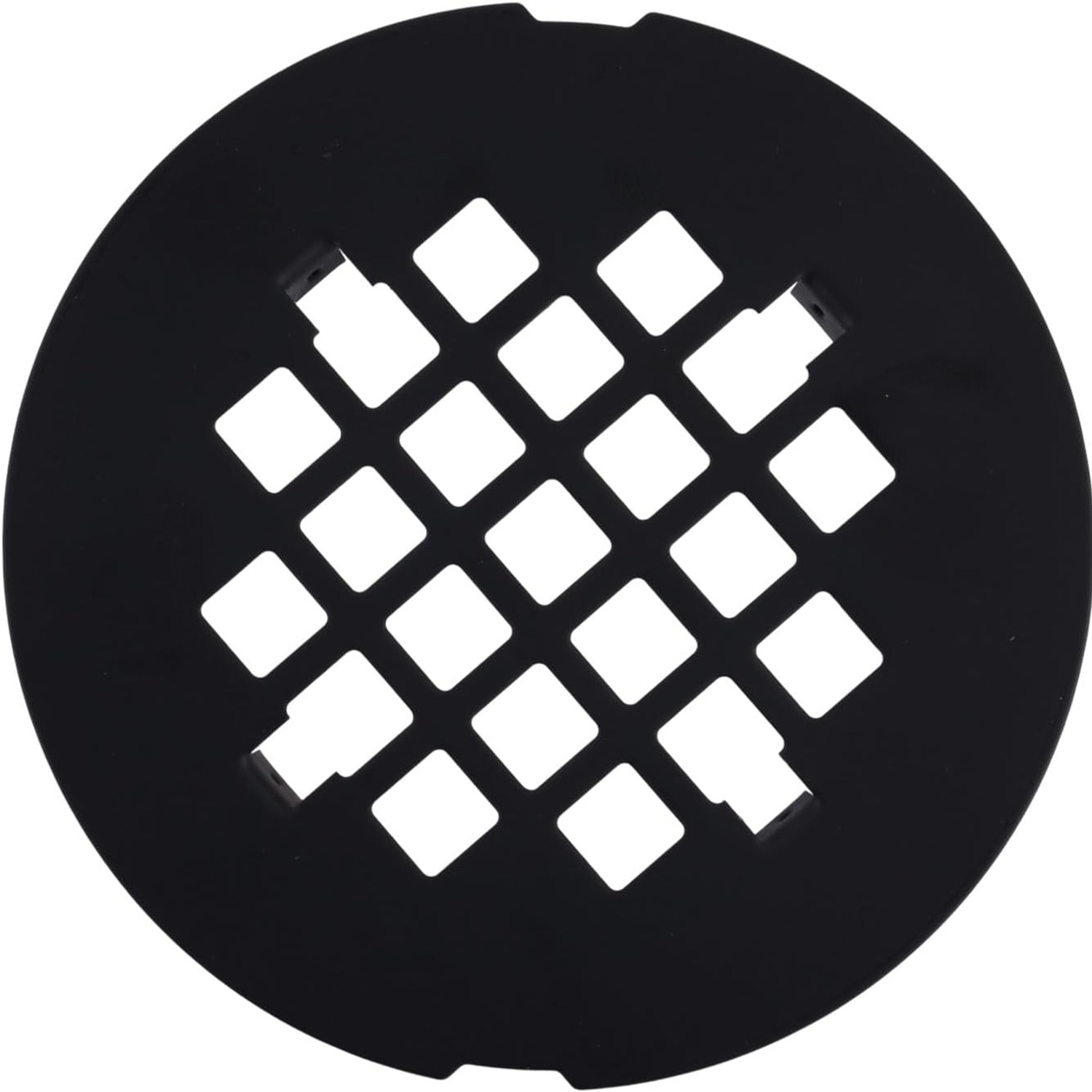 Black Snap In Shower Drain Cover