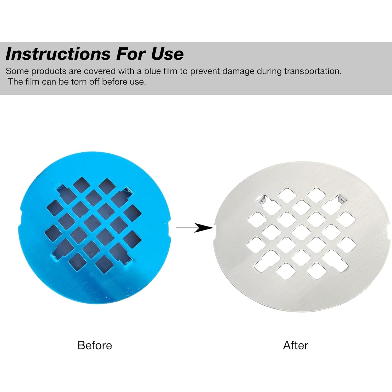 Snap In Shower Drain Cover 4.25 Inch: image 3
