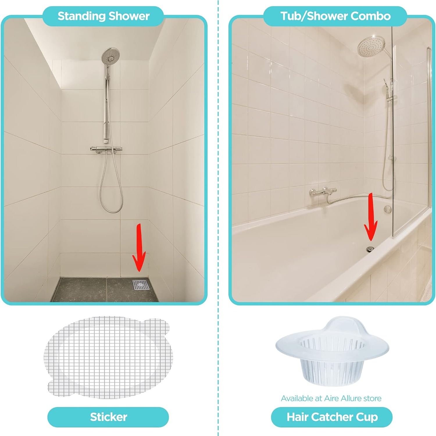 Disposable Shower Drain Hair Catcher 25 Pack: image 7