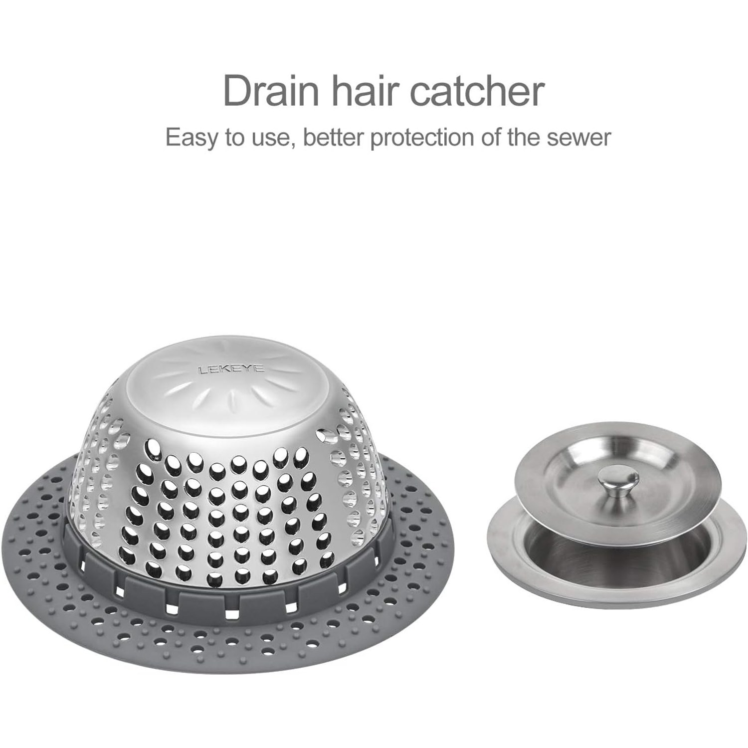 Pop Up Tub Drain Hair Catcher: image 2