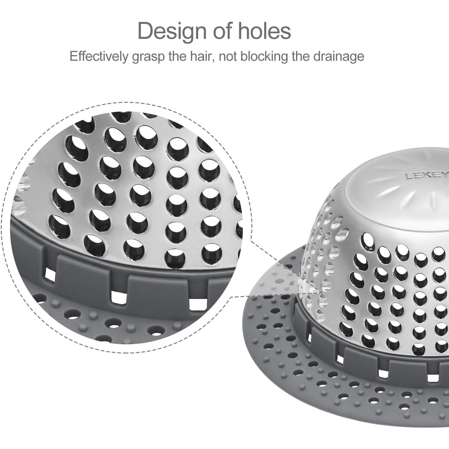 Pop Up Tub Drain Hair Catcher: image 4