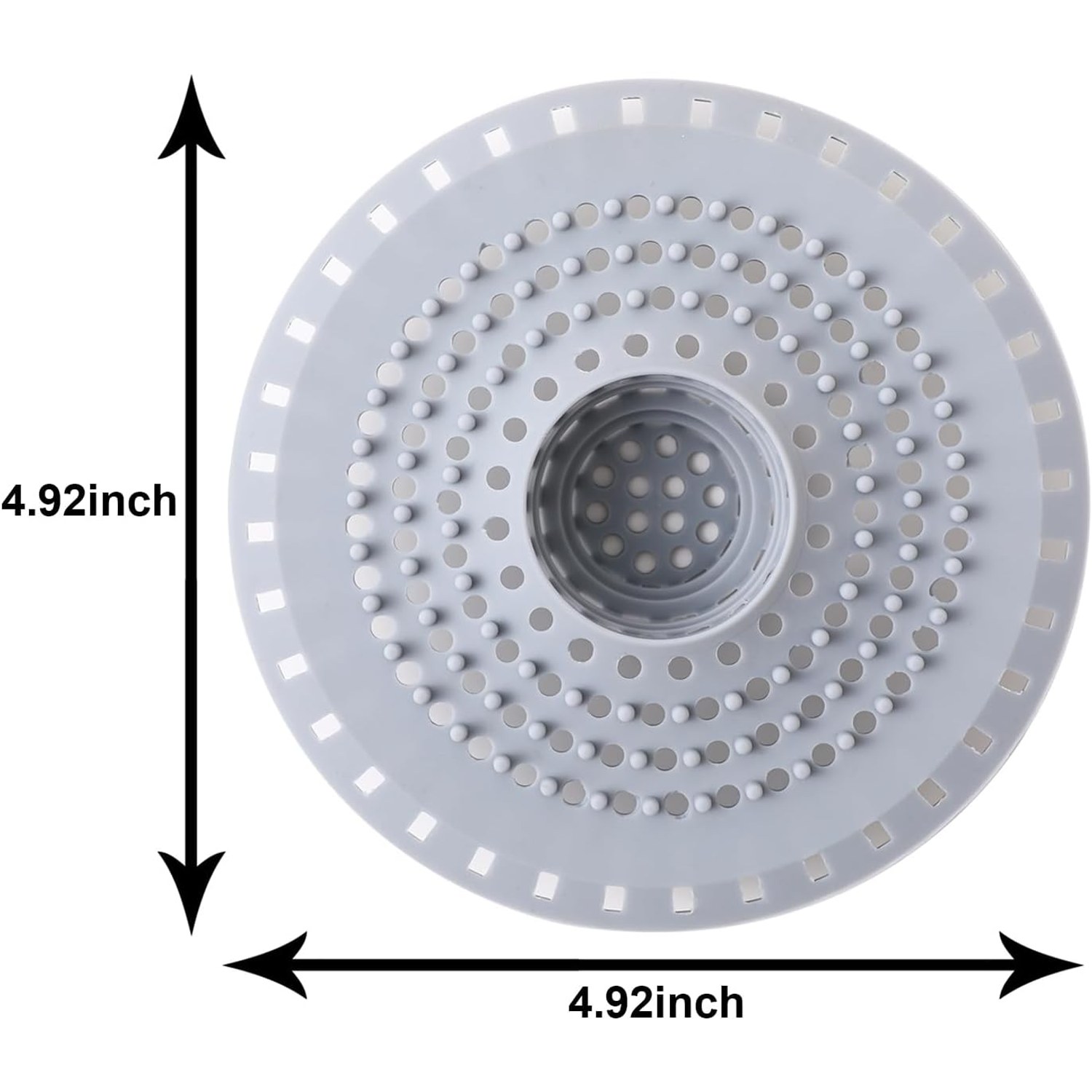 Silicone Tub Drain Hair Catcher 3 Pack: image 2