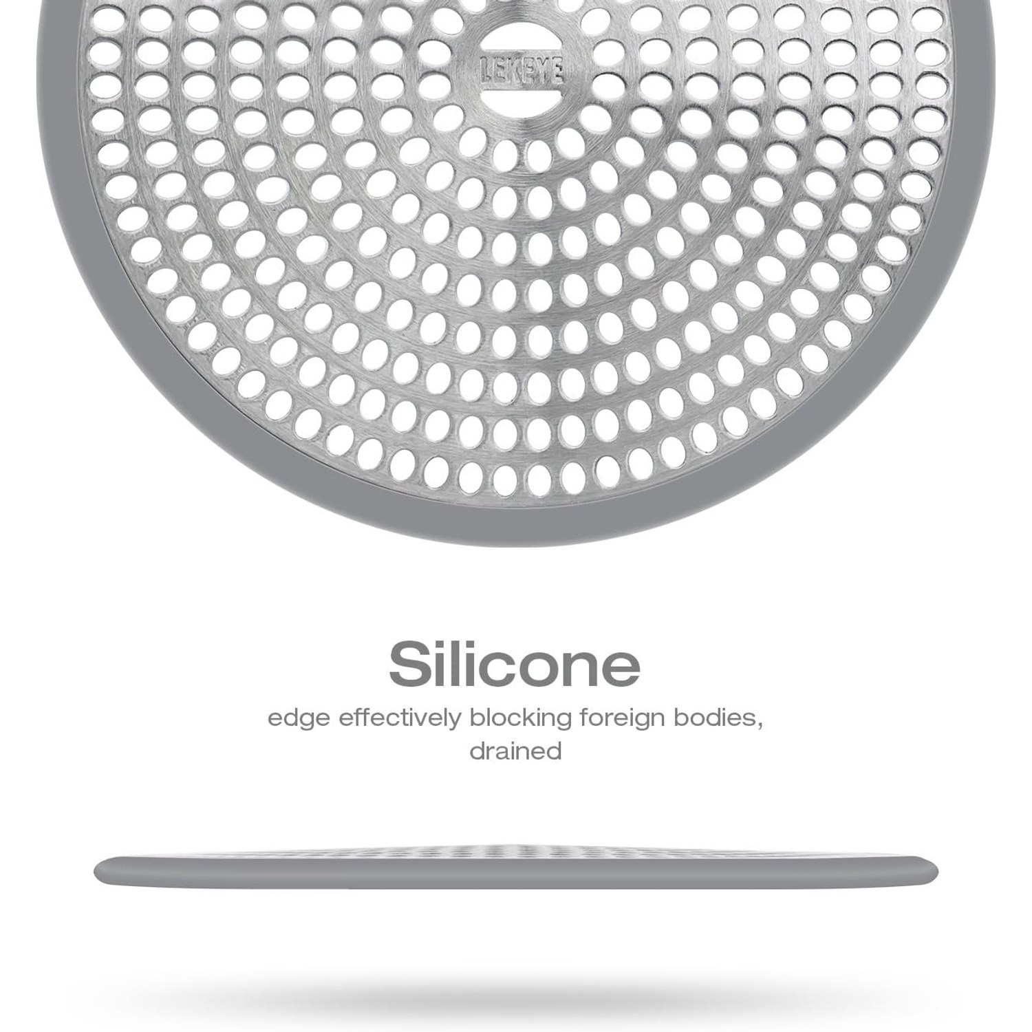 Stainless and Silicone Shower Hair Catcher: image 4