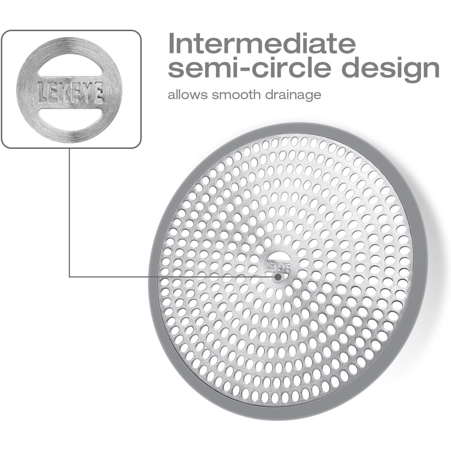 Stainless and Silicone Shower Hair Catcher: image 6