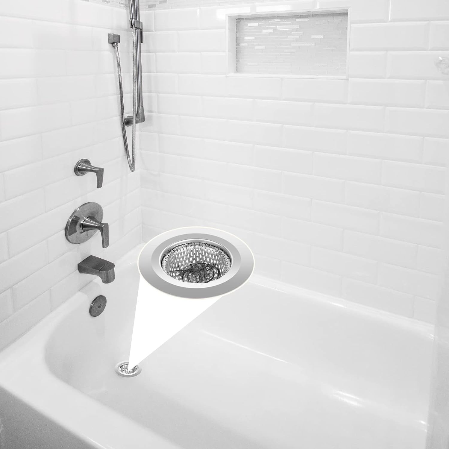 Stainless Steel Tub Drain Strainer 2 Pack: image 6