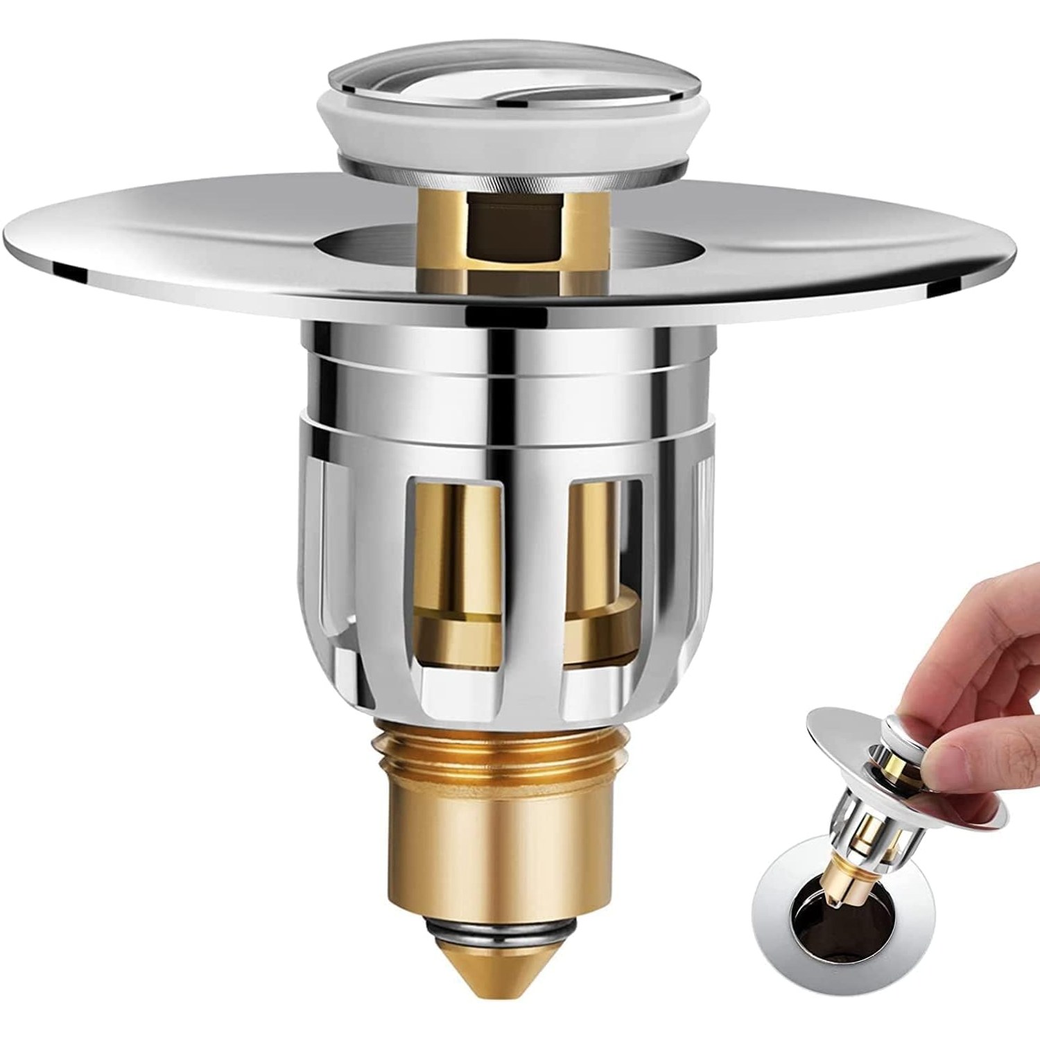 Pop Up Bathroom Sink Stopper