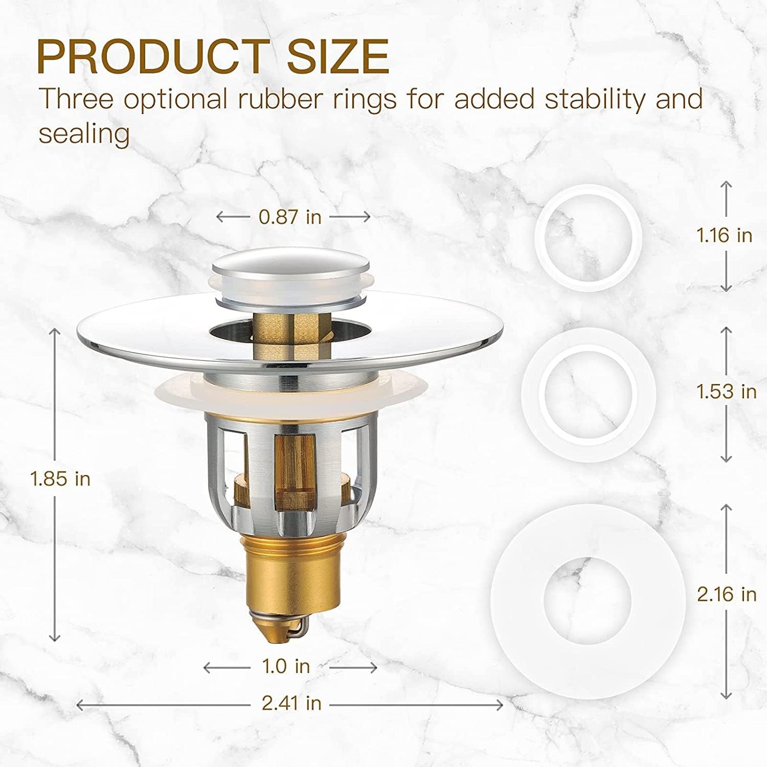 Pop Up Bathroom Sink Stopper: image 4