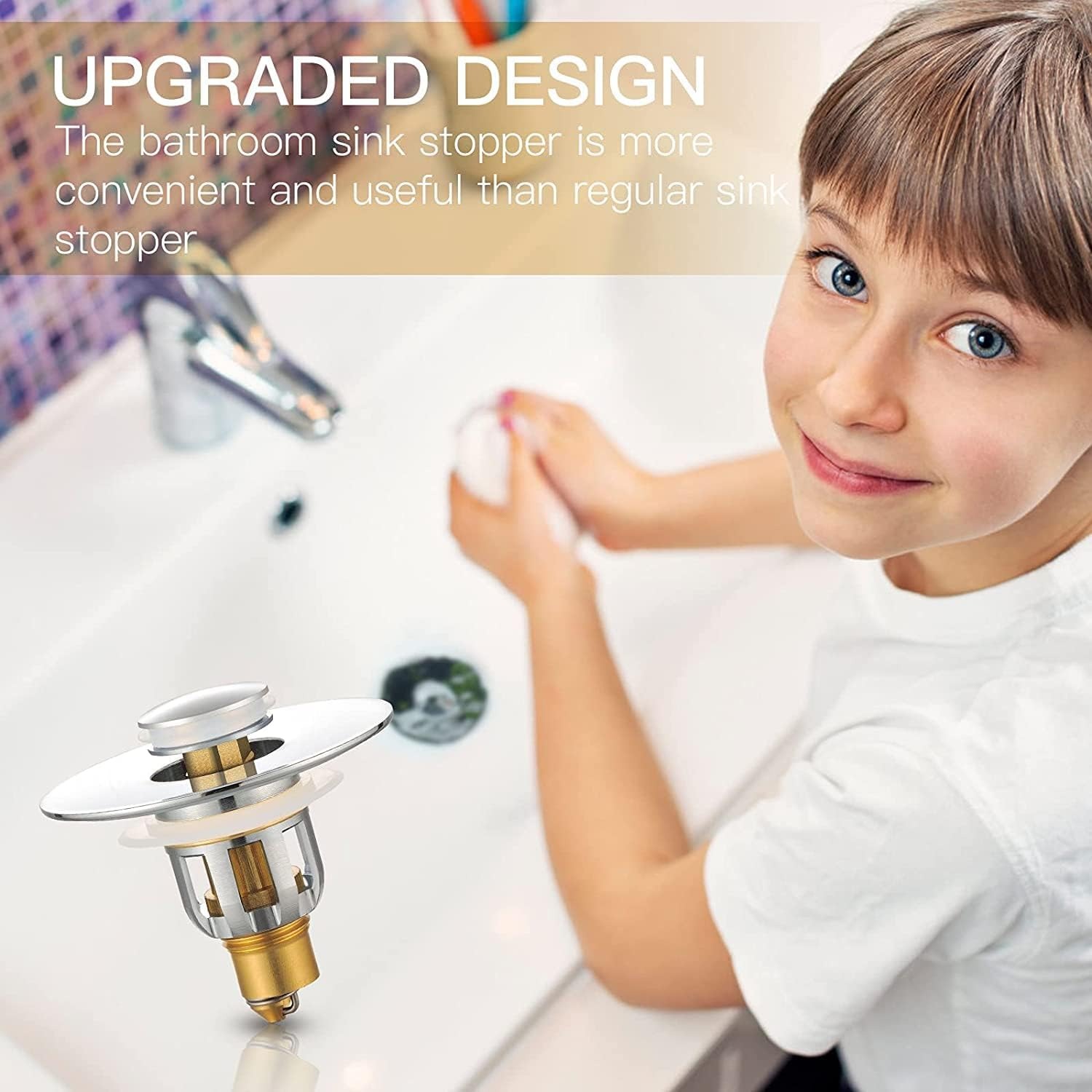 Pop Up Bathroom Sink Stopper: image 6