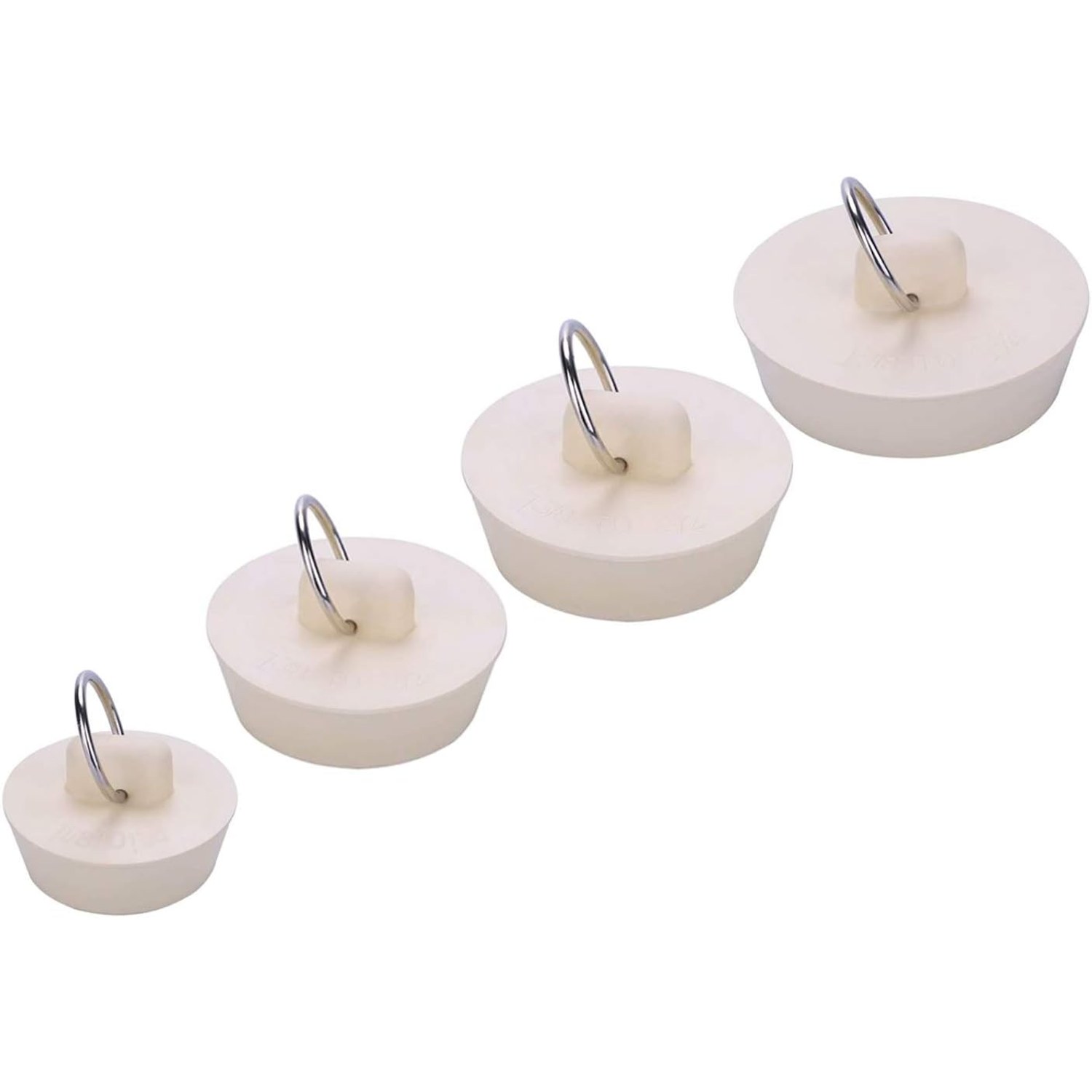 Rubber Drain Stopper Set 4 Pack