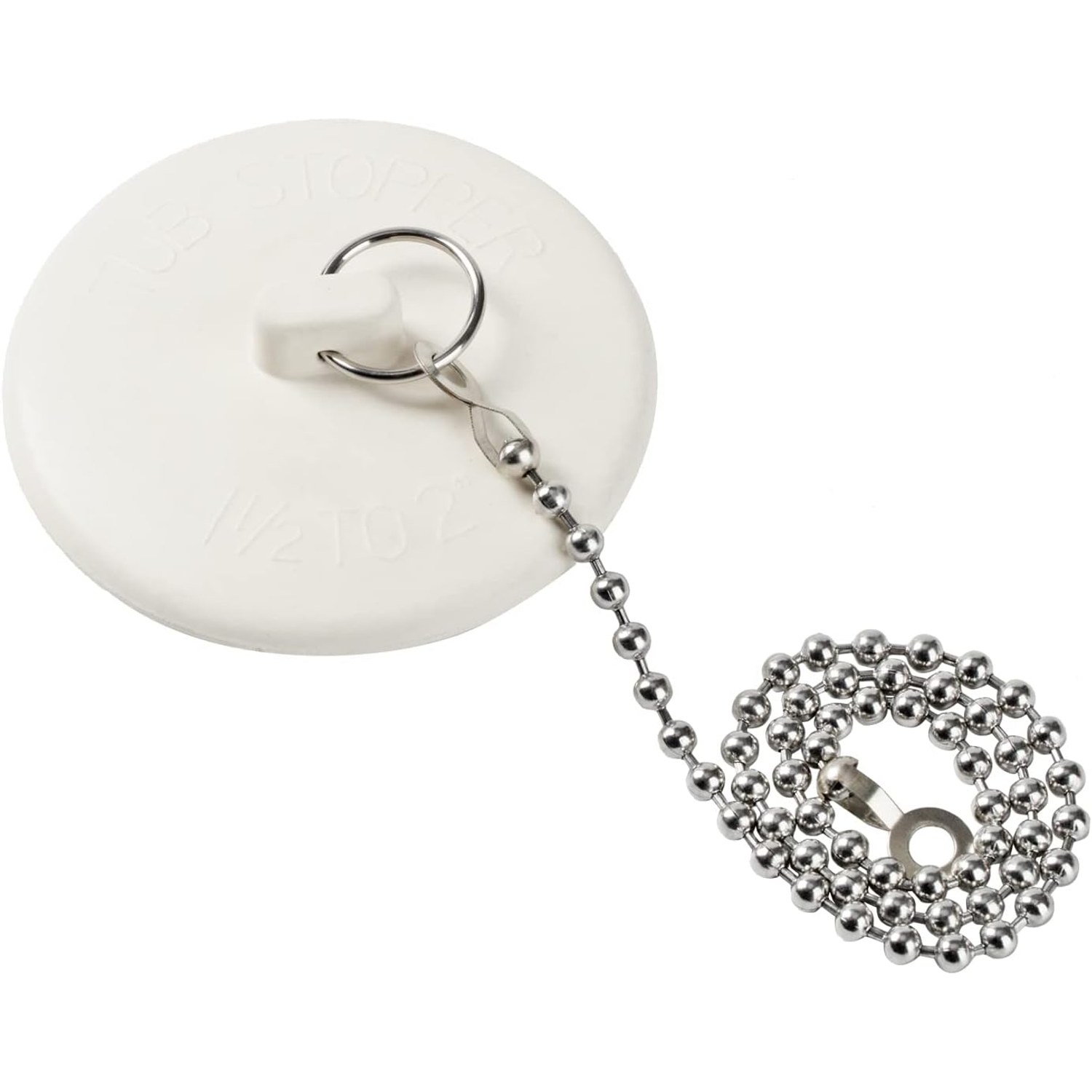 Rubber Tub Stopper with Chain 2 Pack: image 6
