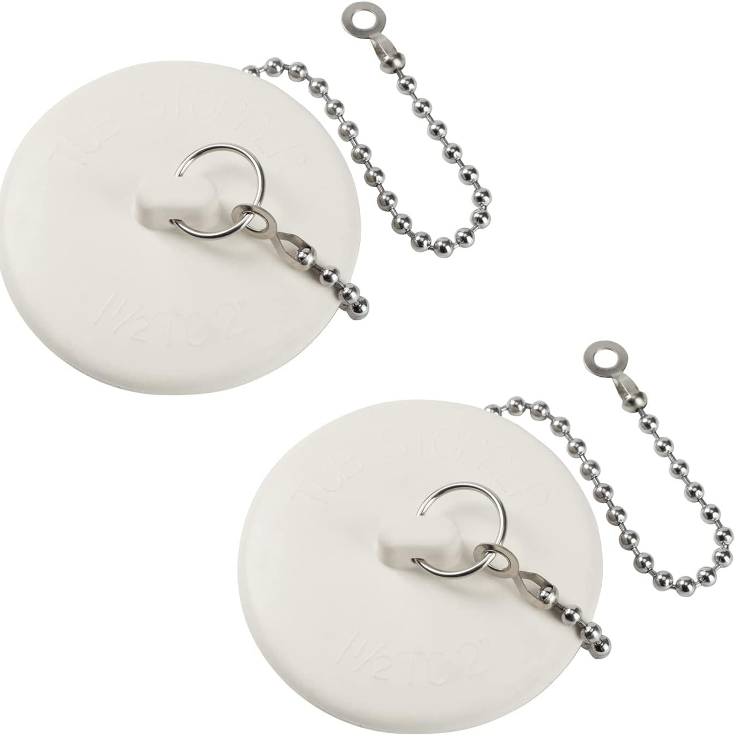 Rubber Tub Stopper with Chain 2 Pack: image 7